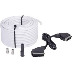 BKL Electronic Cable [1x F plug, SCART plug
